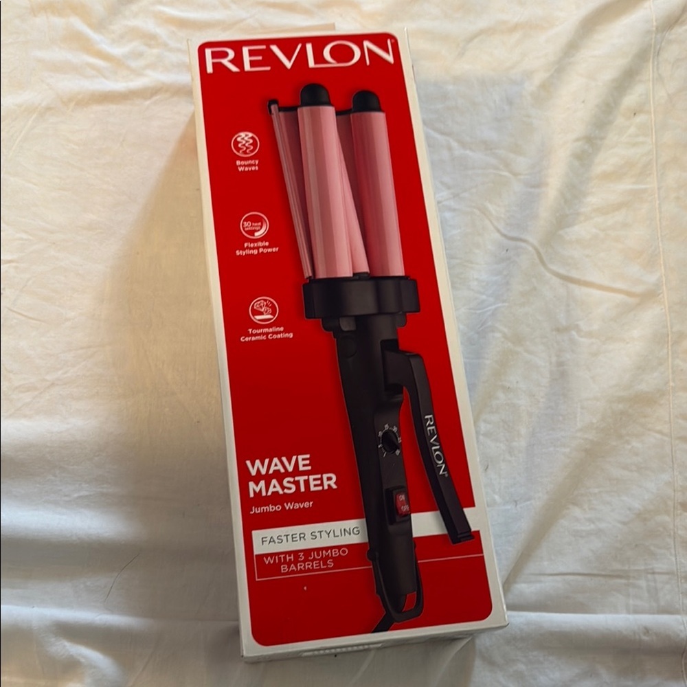 New in box Revlon Wave Master Jumbo Waver in Pink and Black